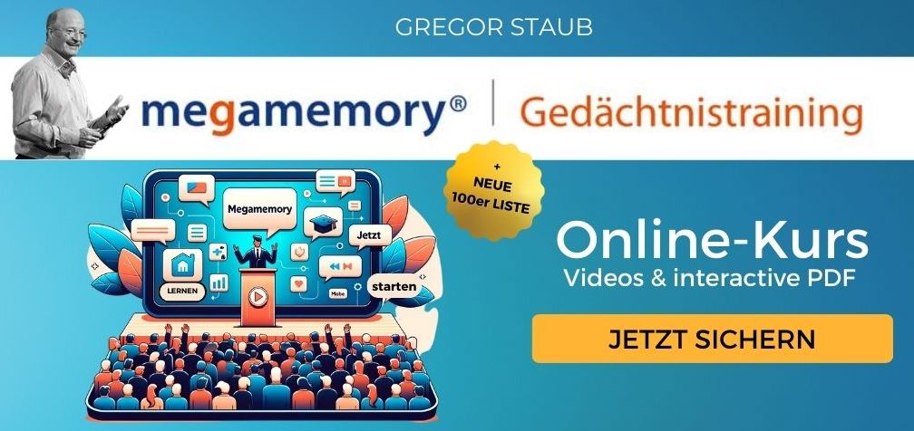 Megamemory-Methode: Gedächtnistraining-Übungen von Gregor Staub